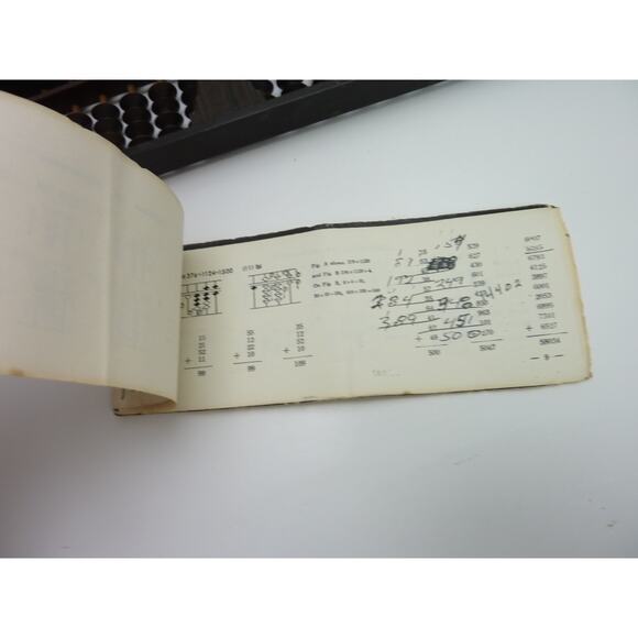 Vintage Japanese Abacus Black Original Manuel Calculator Soroban - Picture 6 of 7